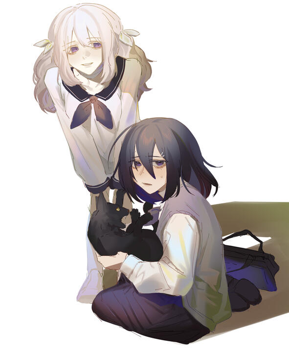 fullbody sketch, + extra character